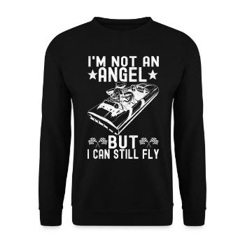 Course de dragsters - Sweat-shirt Unisexe - noir - Devant - Alina (178cm) & Michal (187cm)