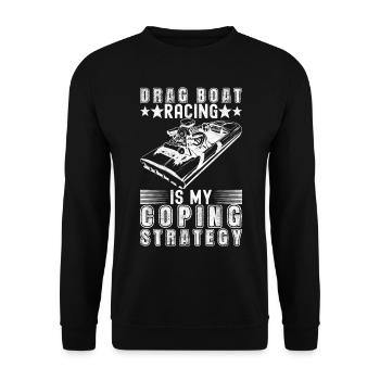Course de dragsters - Sweat-shirt Unisexe - noir - Devant - Alina (178cm) & Michal (187cm)