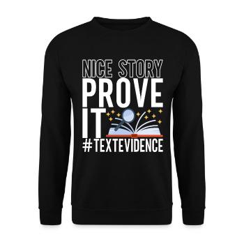 Professeur d’anglais Englisch Lehrer - Sweat-shirt Unisexe - noir - Devant - Alina (178cm) & Michal (187cm)