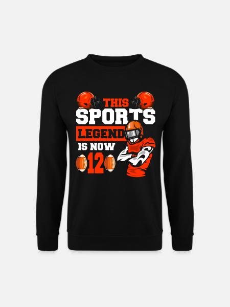 Cette légende du sport a maintenant 12 ans, match de rugby 12. - Sweat-shirt Unisexe - noir