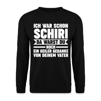 Schiri Unparteiischer Fußball Schiedsrichter - Unisex Pullover - Schwarz - Vorne - Alina (178cm) & Michal (187cm)