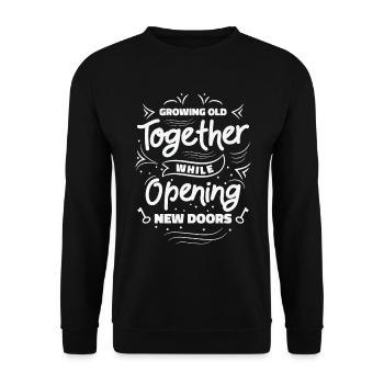Retirement Couple Grandparents Life Quote Vintage - Unisex Sweatshirt - black - Front - Alina (178cm) & Michal (187cm)