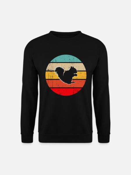 Squirrel Retro - Unisex Sweatshirt - black