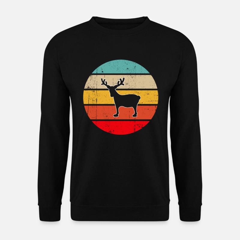 Moose Retro - Unisex Sweatshirt - black