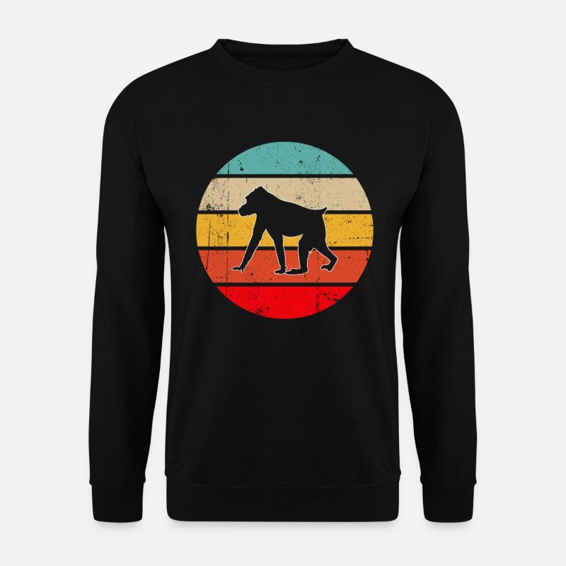 Monkey Retro - Unisex Sweatshirt - black