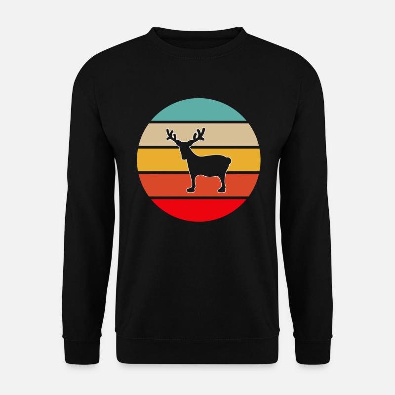 Moose Retro - Unisex Sweatshirt - black