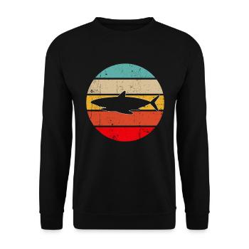 Hai Retro - Unisex Pullover - Schwarz - Vorne - Alina (178cm) & Michal (187cm)