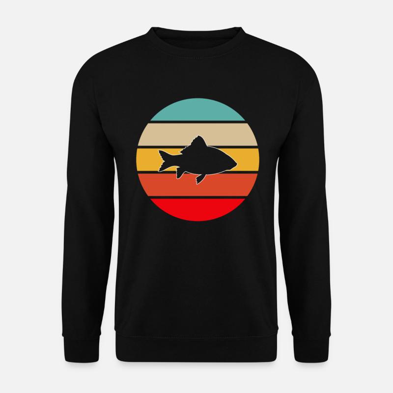 Fisch Retro - Unisex Pullover - Schwarz
