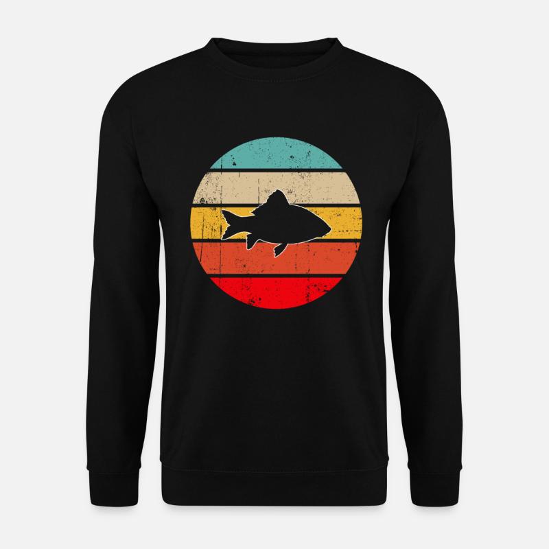 Fisch Retro - Unisex Pullover - Schwarz