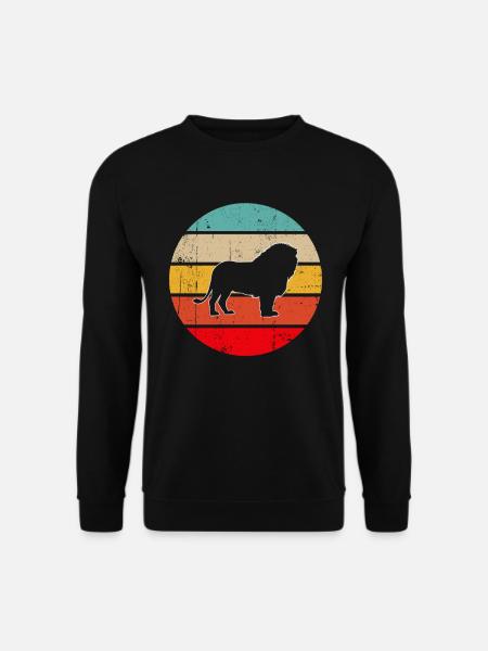Lion Retro - Unisex Sweatshirt - black