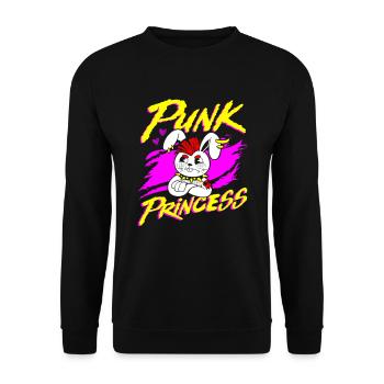 Punkprinzessin Musiker Emo Punk Musikliebhaber - Unisex Pullover - Schwarz - Vorne - Alina (178cm) & Michal (187cm)