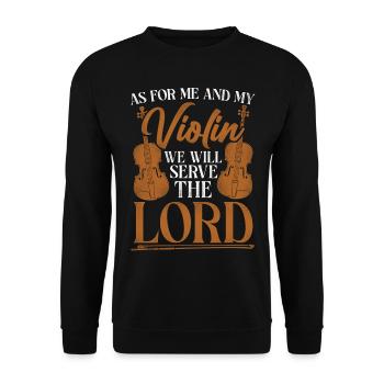 Violoniste Violoniste Jesus Faith - Sweat-shirt Unisexe - noir - Devant - Alina (178cm) & Michal (187cm)
