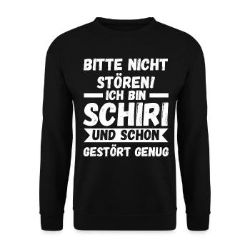 Schiri Unparteiischer Fußball Schiedsrichter - Unisex Pullover - Schwarz - Vorne - Alina (178cm) & Michal (187cm)