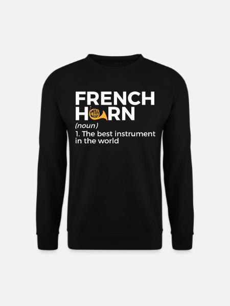 Waldhorn Musiker - Unisex Pullover - Schwarz