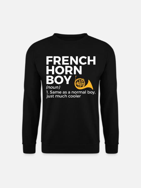 Waldhorn Musiker - Unisex Pullover - Schwarz