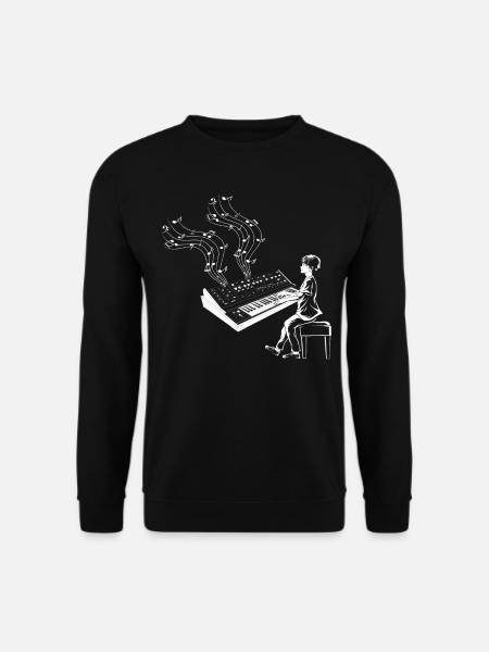 Piano Music Piano Keyboard Playing Piano Player - Unisex Pullover - Schwarz