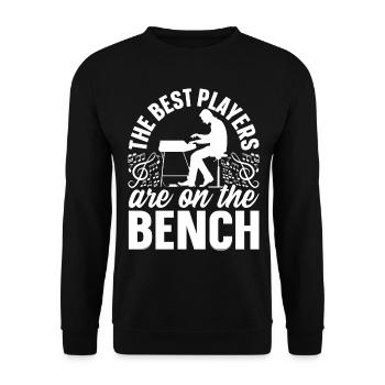 Pianiste Pianiste - Les meilleurs joueurs sont sur le - Sweat-shirt Unisexe - noir - Devant - Alina (178cm) & Michal (187cm)