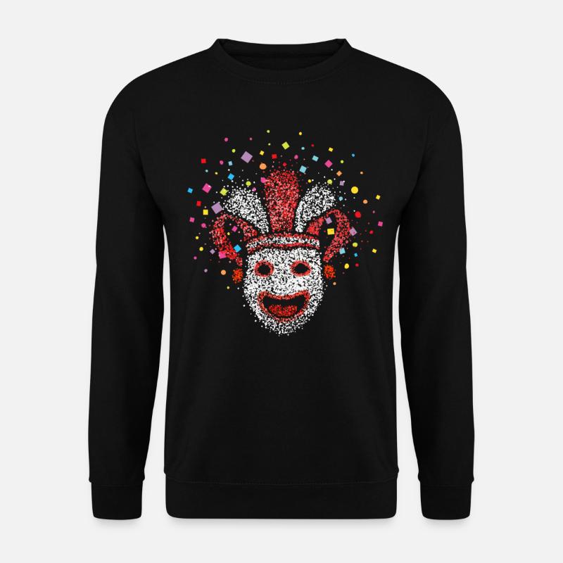 Kölner Karneval Fasching Konfetti Rut un Wiess - Unisex Pullover - Schwarz