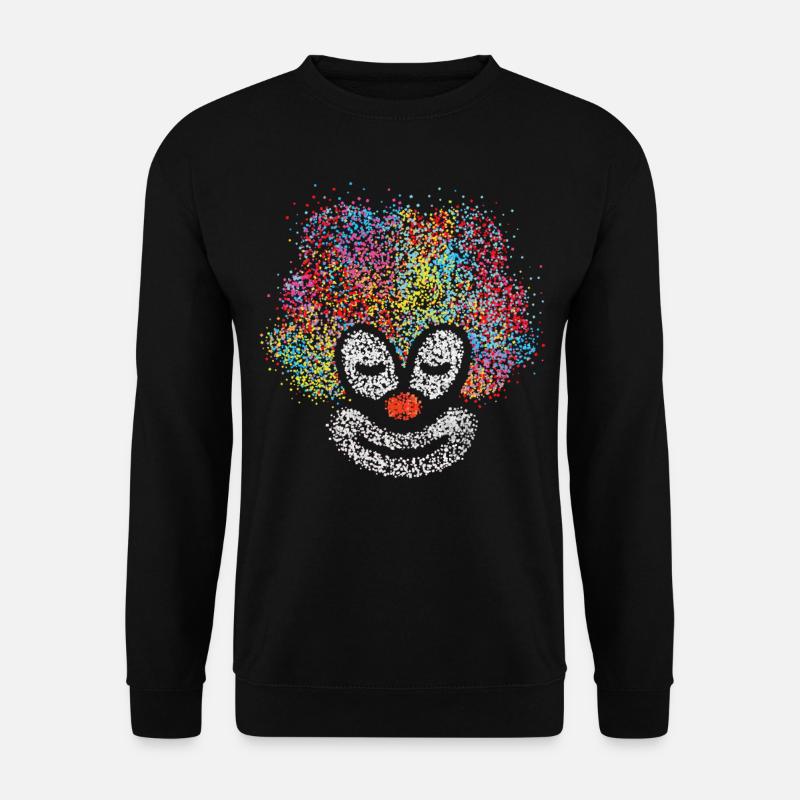 Konfetti Clown Karneval Fasching Kostümersatz Jeck - Unisex Pullover - Schwarz