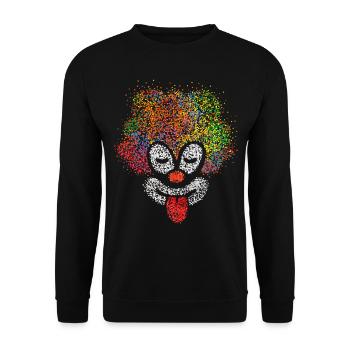 Ensemble de costumes Clown Carnaval de Cologne Jeck Carnaval - Sweat-shirt Unisexe - noir - Devant - Alina (178cm) & Michal (187cm)