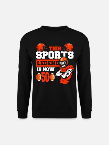 Diese Sportlegende Ist Jetzt 50, Rugbyspiel 50. - Unisex Pullover - Schwarz