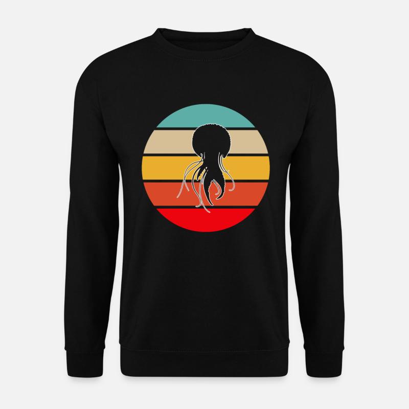 Jellyfish Retro - Unisex Sweatshirt - black