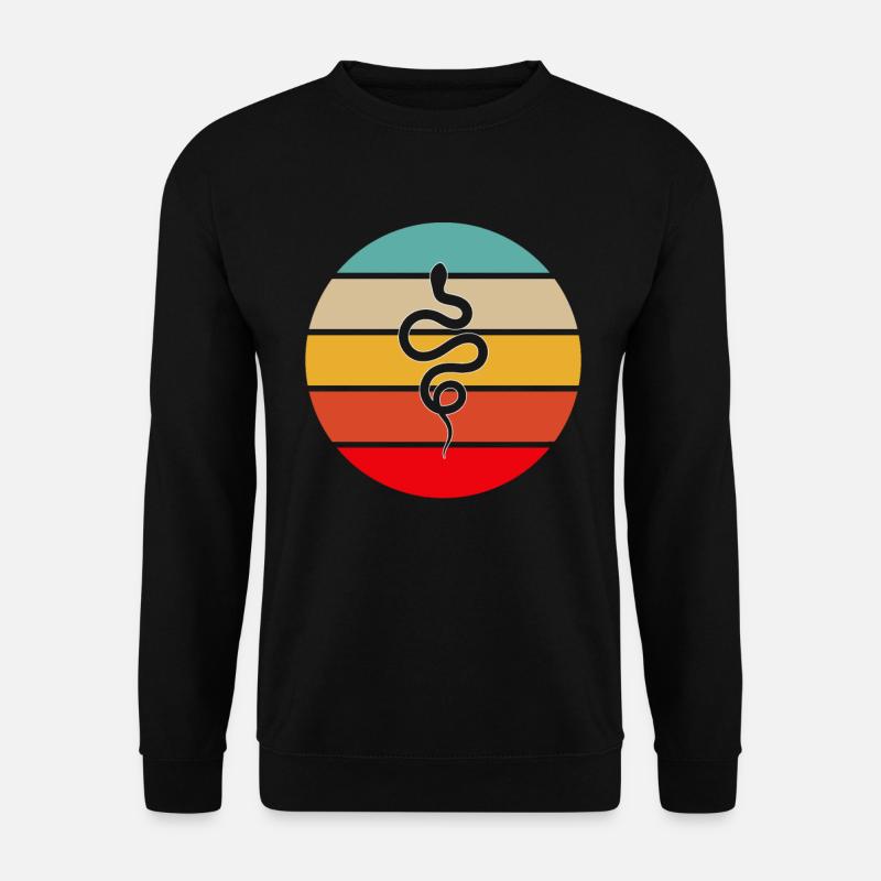 Serpent Rétro - Sweat-shirt Unisexe - noir