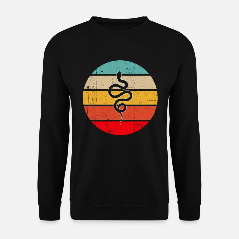 Snake Retro - Unisex Sweatshirt - black
