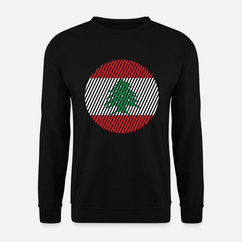 Drapeau du Liban - Sweat-shirt Unisexe - noir