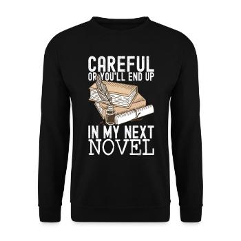 Author Schreiber - Unisex Sweatshirt - black - Front - Alina (178cm) & Michal (187cm)