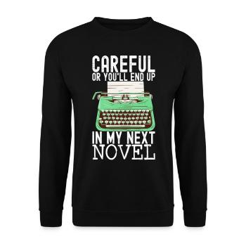 Author Schreiber - Unisex Sweatshirt - black - Front - Alina (178cm) & Michal (187cm)