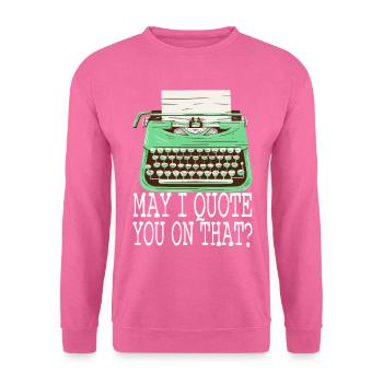 Autor Schreiber - Unisex Pullover - Pink - Vorne