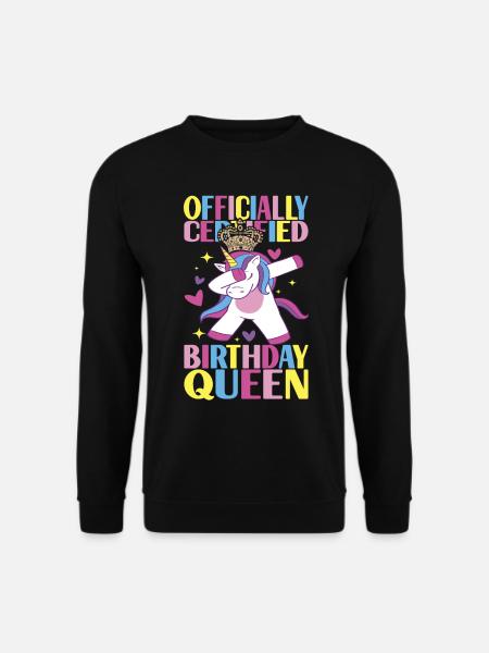 Unicorn Birthday - Unisex Sweatshirt - black