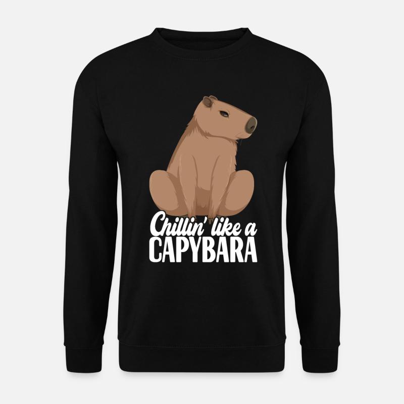 Capybara - Unisex Pullover - Schwarz