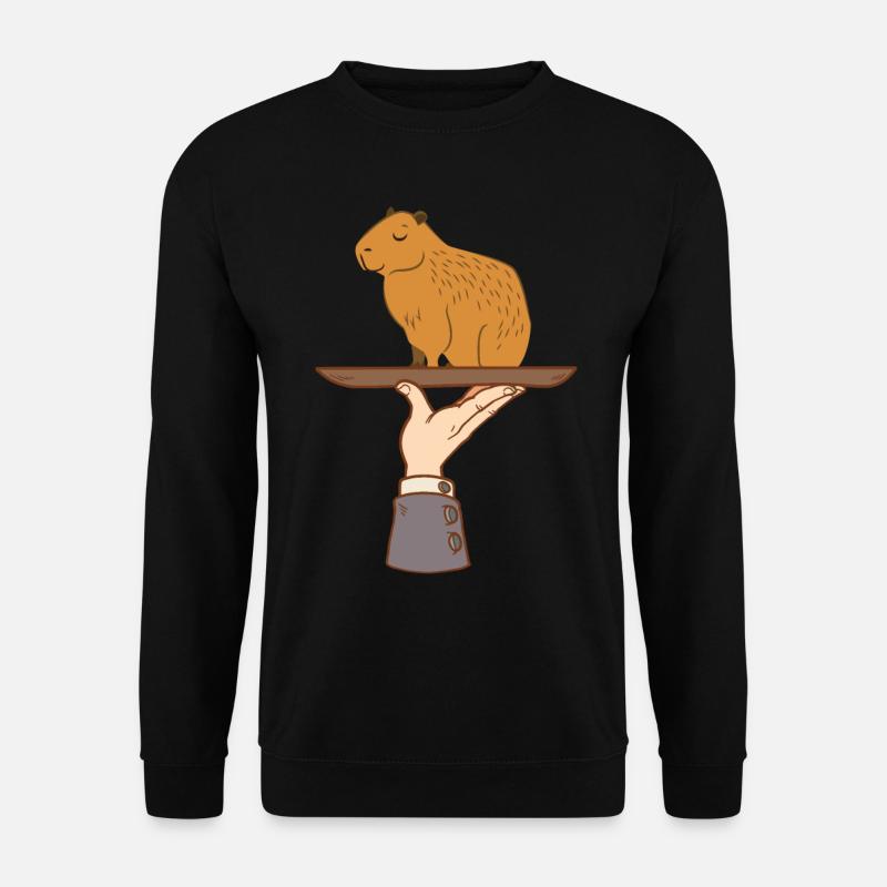 Capybara - Unisex Pullover - Schwarz