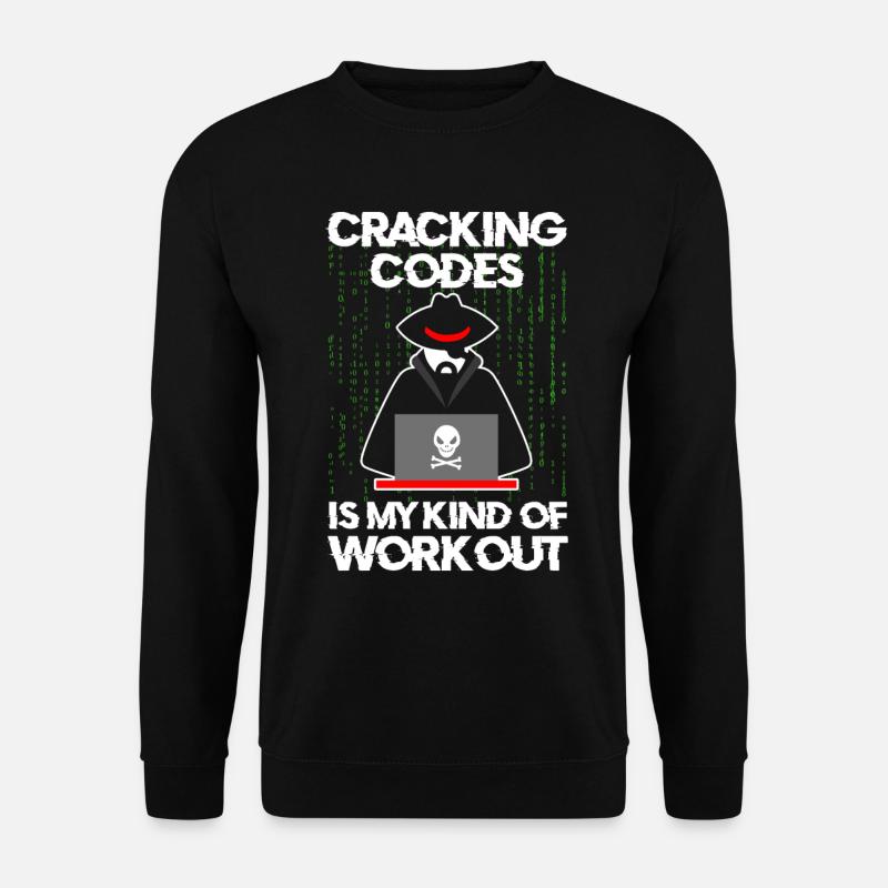 Cybersecurity Professional Hacker Cracking Codes - Unisex Sweatshirt - black
