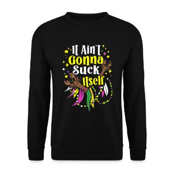 Il ne se sucera pas tout seul, carnaval de crabe - Sweat-shirt Unisexe - noir - Devant - Alina (178cm) & Michal (187cm)