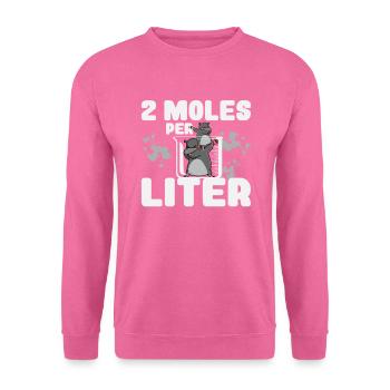 2 Mol Pro Liter Wissenschaftsliebhaber - Unisex Pullover - Pink - Vorne
