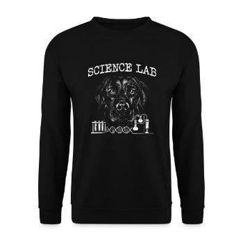Wissenschaftslabor Wissenschaftsliebhaber - Unisex Pullover - Schwarz - Vorne - Alina (178cm) & Michal (187cm)