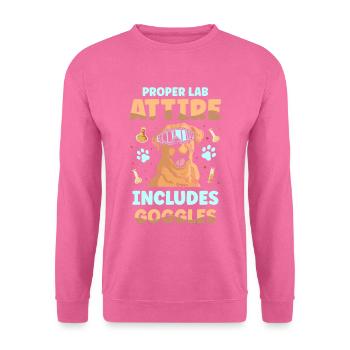Zur Richtigen Laborkleidung Gehört Eine - Unisex Pullover - Pink - Vorne
