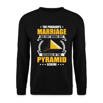 Mythologie égyptienne Histoire de l’Égypte - Sweat-shirt Unisexe - noir - Devant - Alina (178cm) & Michal (187cm)