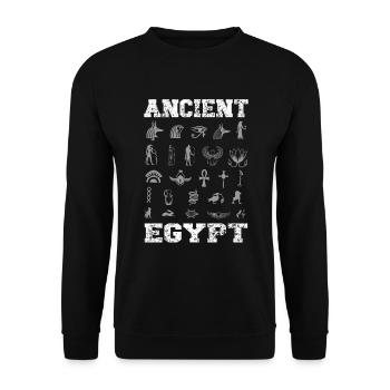 Mythologie égyptienne Histoire de l’Égypte - Sweat-shirt Unisexe - noir - Devant - Alina (178cm) & Michal (187cm)