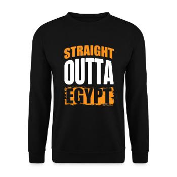Straight Outta Egypte Histoire de l’Egypte - Sweat-shirt Unisexe - noir - Devant - Alina (178cm) & Michal (187cm)