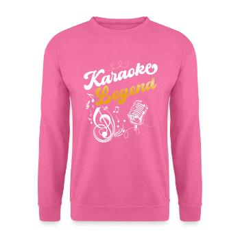 Karaoké Légende Chanteur Coach vocal Chant - Sweat-shirt Unisexe - rose - Devant