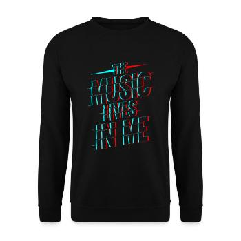 La musique vit en moi Coach vocal chanteur karaoké - Sweat-shirt Unisexe - noir - Devant - Alina (178cm) & Michal (187cm)