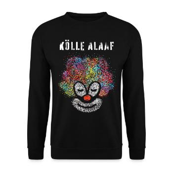 Kölle Alaaf Kölner Karneval Fasching Viva Colonia - Unisex Pullover - Schwarz - Vorne - Alina (178cm) & Michal (187cm)