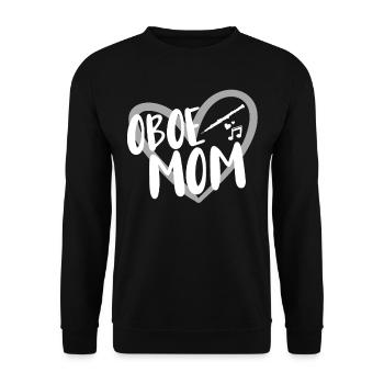 Oboe musician - Unisex Sweatshirt - black - Front - Alina (178cm) & Michal (187cm)