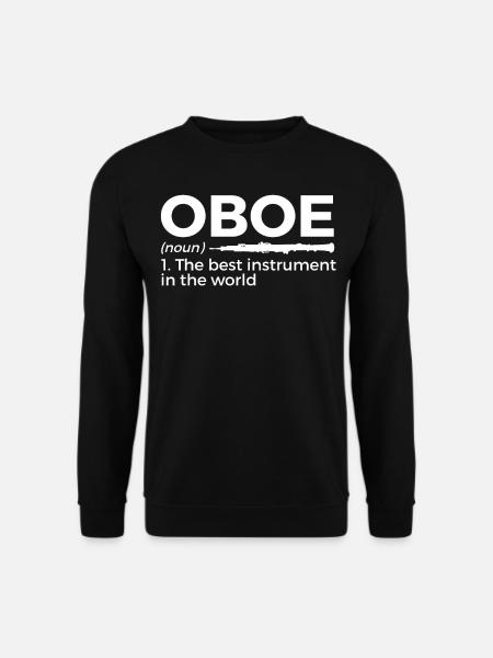 Oboe Musiker - Unisex Pullover - Schwarz