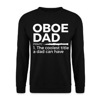 Oboe musician - Unisex Sweatshirt - black - Front - Alina (178cm) & Michal (187cm)