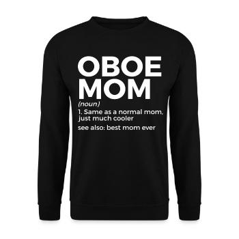 Oboe musician - Unisex Sweatshirt - black - Front - Alina (178cm) & Michal (187cm)